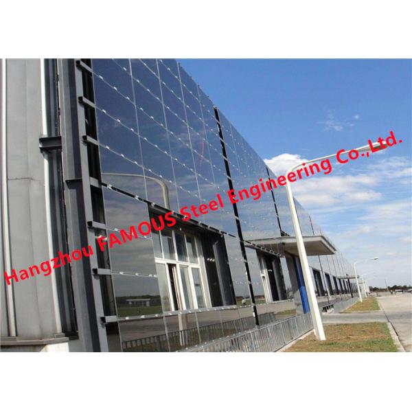 Quality Solar BIPV Fireproof Glass Facade Curtain Wall Building Integrated Photovoltaic for sale