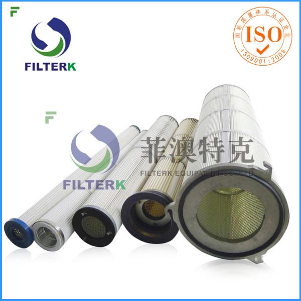 Quality Three Lugs Industry Pleated Filter Cartridge For 9.4 M2 Filtering Area for sale
