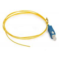 Quality Yellow SM Pigtail Fiber Optic Cable G652D Simplex 0.9 / 2.0mm LSZH For CATV for sale