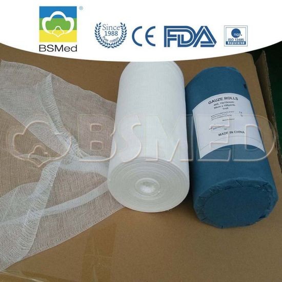 Quality Pure White Cotton Gauze Roll , Gauze Bandage Roll For Personal Care for sale