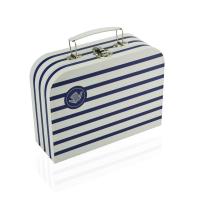 China Stripe Pattern Paper Suitcase Gift Box For Children Clothes factory