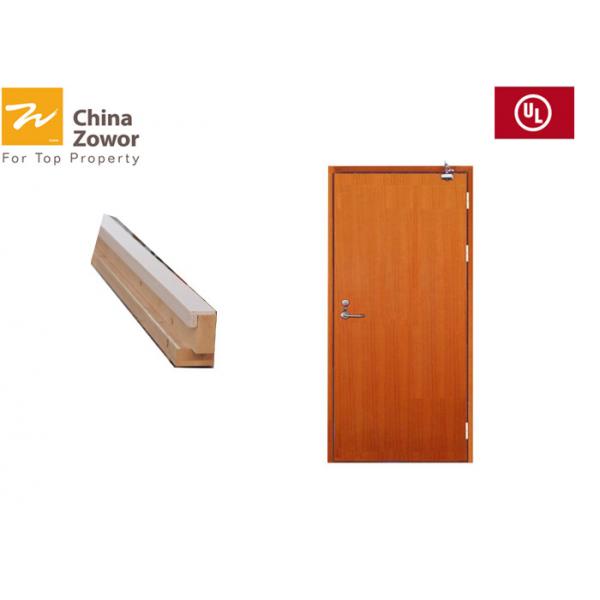 Quality Mahogany Fire Rated Wooden Doors With Panic Bar For Emergency Escape/ Veneer Finish/RAL Colors/ Max. 4’X 8’ for sale