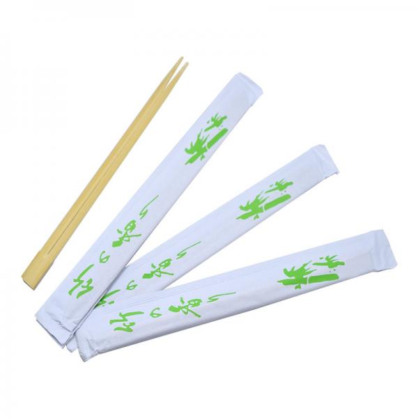 Quality Recyclable Twin Custom Printed Chopsticks Kitchen Tableware Open Paper Packing for sale