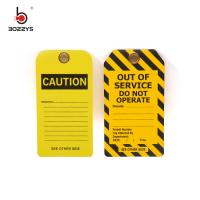 Quality Universal PVC Re-erasable tagout sign Suitable to Overhaul of lockout-tagout for sale
