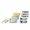 China English Letter 10mm Washi Tape Sets For Decoration factory
