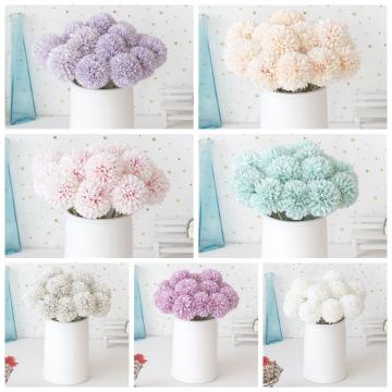 Quality White Silk Faux Artificial Chrysanthemum Heads Arrangement DIY Wedding Party for sale