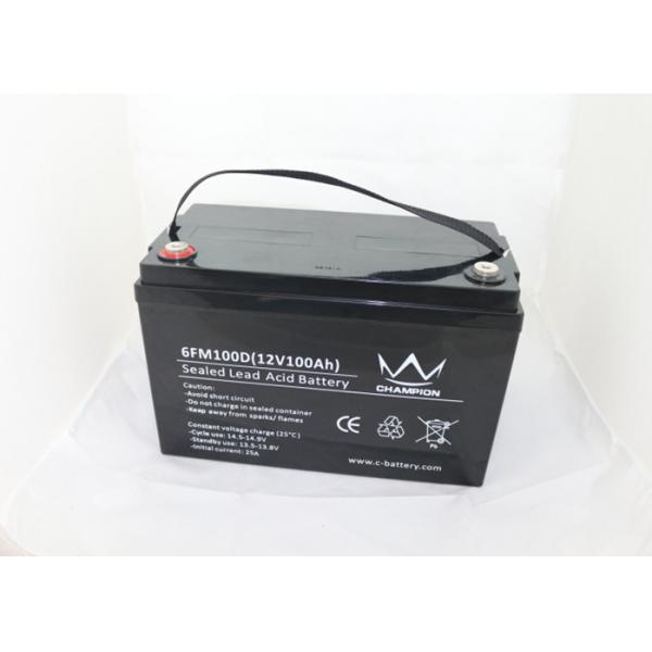 Quality Deep cycle 6FM100 12v 100ah Sealed Lead Acid Battery For UPS / Lawn Lamp for sale