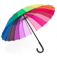 Quality Rainbow Straight 24 Ribs Windproof Golf Umbrellas for sale
