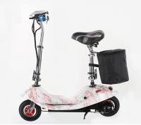 China 24V 250W White Fold Away Electric Scooter 2 Wheel Folding Power Scooter factory