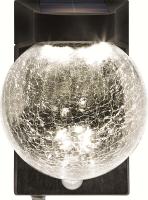 Buy cheap Motion Sensor Solar Powered Crackle Glass Globe Lights , Solar Crackle Glass from wholesalers