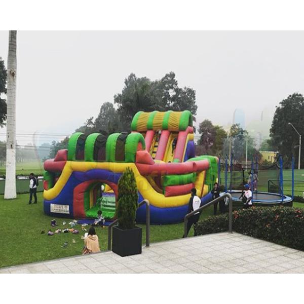 Quality Multi Adult Jumping Inflatable Amusement Park Bouncy Castle Slide for sale