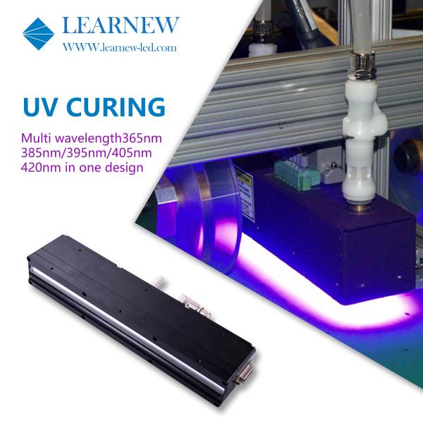 Quality Glue Adhesive Ink 300x20mm LED Curing System 395nm Water Cooled for sale