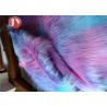 China Mixed Color Plush Faux Fur Fabric Fluffy 45mm Pile Home Decoration Bedding factory