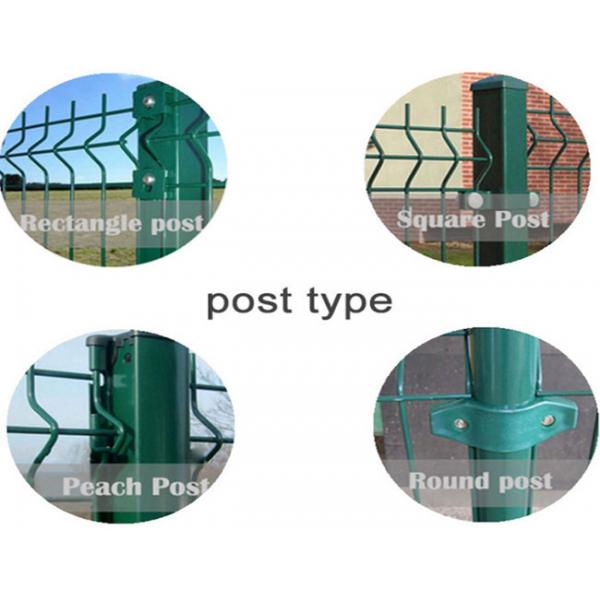 Quality Custom 3D 3 Folds Plastic Coated Wire Fencing Panels Grass Green Color for sale
