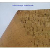 China ECO-Friendly Nature cork fabric material/leather for notebook cover,l,waterproof and dust resi factory