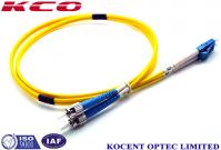 China Yellow Fiber Optic Patch Cord SM Duplex LC/UPC-FC/UPC 3.0mm PVC LSZH 2.0m factory