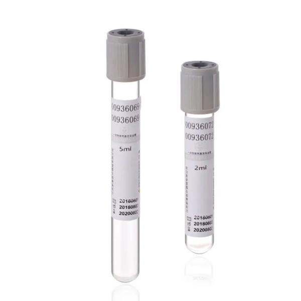 Quality Medical Vacuum Blood Collection System Sterilized Glucose Tube Grey Disposable for sale