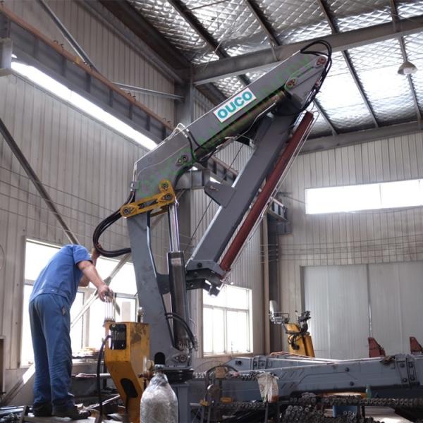 Quality 8M Knuckle Telescopic 0.6t Mobile Hydraulic Cranes for sale