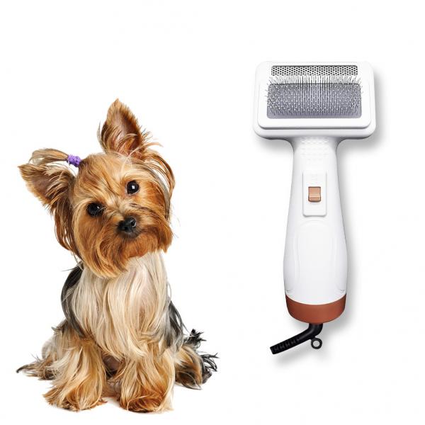 Quality Sustainable 300W 2 In 1 Pet Hair Dryer Dog Brush Hair Dryer Reusable for sale