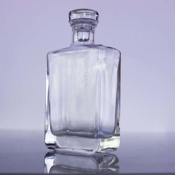 Quality Bourbon XO Mini Spirit Bottle Premium Clear Glass Whiskey Bottles for sale