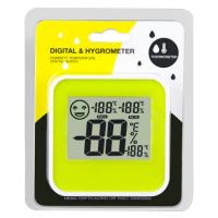 China Mini Digital LCD Home Thermometer Hygrometer Indoor Humidity Temperature Meter Centigrade/Fahrenheit With Level Icon factory