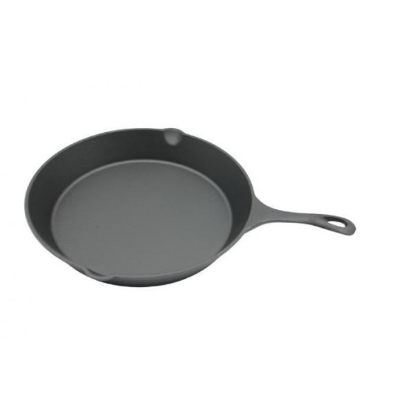 Quality Round Cast Iron Skillet Pre-Seasoned : Perfect For Home Cooking And Outdoor Grilling 10 Inch / 12 Inch for sale
