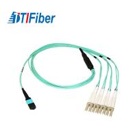Quality 1-24 Fiber MPO/MTP Fiber Optic Patch Cord 10G 50/125µM OM3 Various Lengths for sale