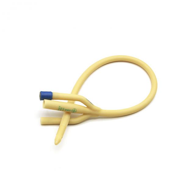 Quality 100% Latex Three Way Urinary Catheter , Silicone Coated Foley Catheter for sale