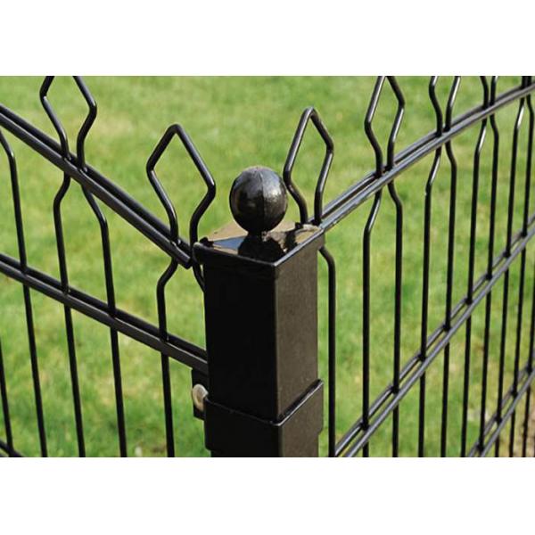 Quality Prestige Welded Double Wire Fence 65×200mm With Pyramid Shaped Top for sale