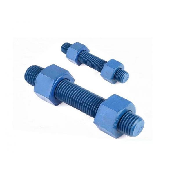 Quality PTFE SS 304 316 Double Ended Bolt , Full Thread Stud Bolt With Nut for sale