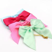 China Polyester Satin Pink Ribbon Bow ISO14001 Christmas Ribbon Bows factory