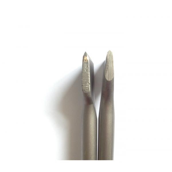 Quality Flat / Spade Tungsten Carbide Tipped Chisels for Concrete Sandblasted Surface for sale