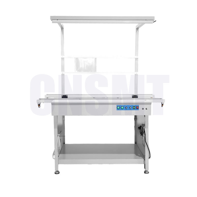 China 400W Automatic SMT Assembly Line PCB Conveyor with lighting fixture 1 Year Warranty factory