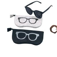 China Small Irregular Shape Felt Glasses Pouch Good Protective Properties factory