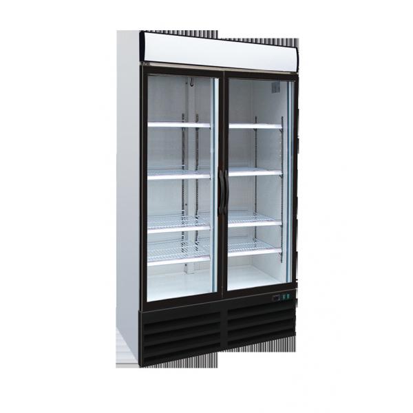 Quality Static cooling commercial beverage display cooler with 280 L for beverage for sale