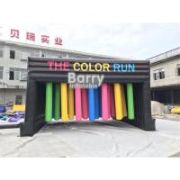 China Customized Inflatable Interactive Games With Obstacle Color Run / Inflatable Sports Games factory