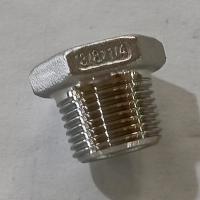 Quality ASME B1.20.1 Stainless Steel Pipe Fittings Hexagon Head Threaded Plug ASTM A351 for sale