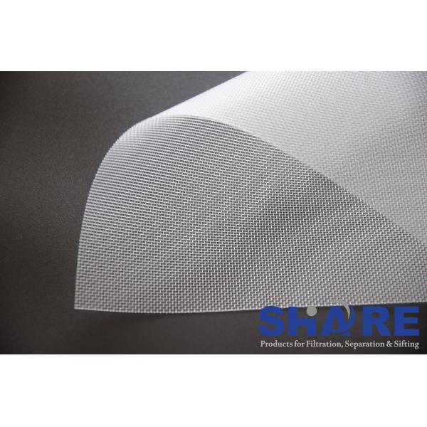 Quality Low Elongation Polyester Mesh Fabric 1270UM Micron Rated For Water / Petroleum for sale