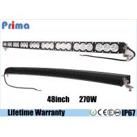 China Single Row 48 In 270W Curved LED Light Bar For Off Road Vehicle Amber White factory