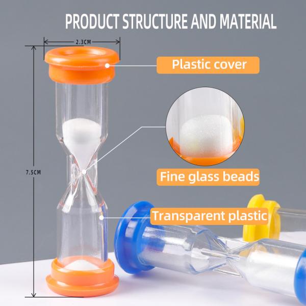 Quality Waterproof Plastic Hourglass 30 seconds 50 seconds 60 Second Sand Timer for sale