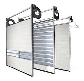 China High Security Fast Roll Up Doors Weather Resistance Wind Proof factory