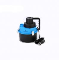 China Dry Portable Car Vacuum Cleaner 12v Dc Cigarette Lighter With Inflator Adaptor factory