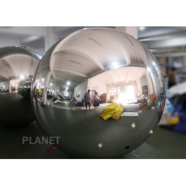 Quality Shopping Mall Inflatable PVC Mirror Ball Ornaments 1m  Or Customized Size for sale