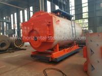 China 1.4 MW Oil Fired Hot Water Boiler Heating System Horizontal Type Corrugated Furnace factory