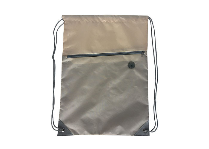 China Zippered Custom Drawstring Backpack SEDEX Drawstring Sport Bag factory