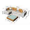 China Germany Modern Simple 2017 Latest Home Furniture Living Room Snow-white Genuine Leather Sectional Sofa Sets  ZZ-T-006 factory