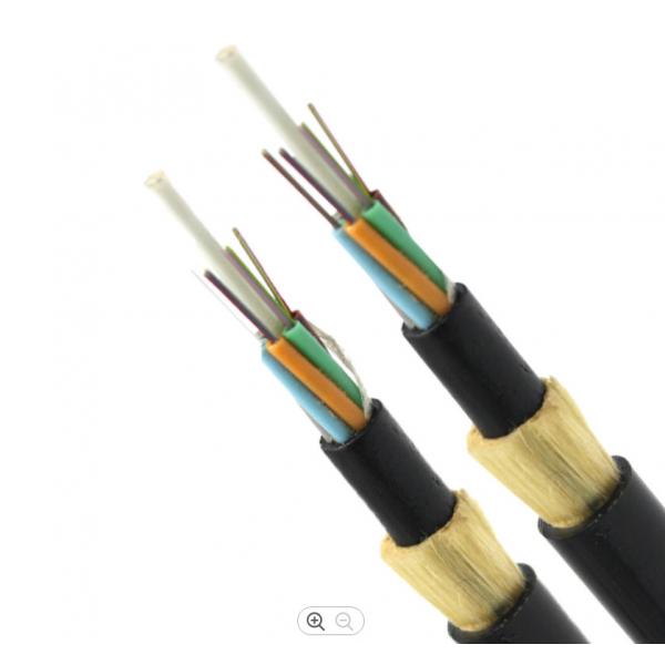 Quality Aramid Yarn Stranded Loose Tube 100m ADSS 24 Core Fiber Optic Cable for sale