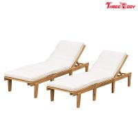 China Modern Outdoor Chaise Lounge , Brow / Beige Patio Furniture Chaise Lounge factory