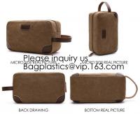 China Natural Hemp Branded Cosmetic Bags,Custom Genuine Leather Travel Cosmetic Bag for Men,Bagease, Bagplastics, package factory