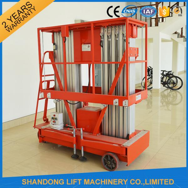 Quality Single Four Mast Aluminum Alloy Aerial Work Platform Lift For Aerial Work CE for sale